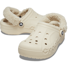 Women|Men Baya Lined Fuzz-Strap Clog | Crocs Outlet
