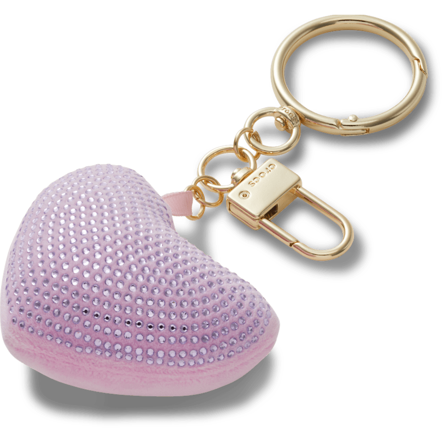 Women|Kids Plush Gem Heart Bag Charm | Crocs