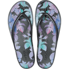 Women Miami Round Toe Dark Floral Flip | Crocs Online