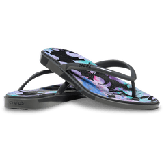 Women Miami Round Toe Dark Floral Flip | Crocs Online
