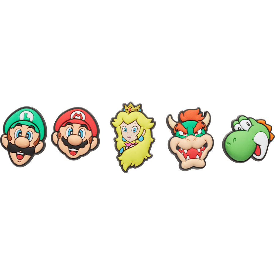Women|Men|Kids|Jibbitz™ Charms Super Mario™ 5-Pack Jibbitz Shoe Charm | Crocs Online