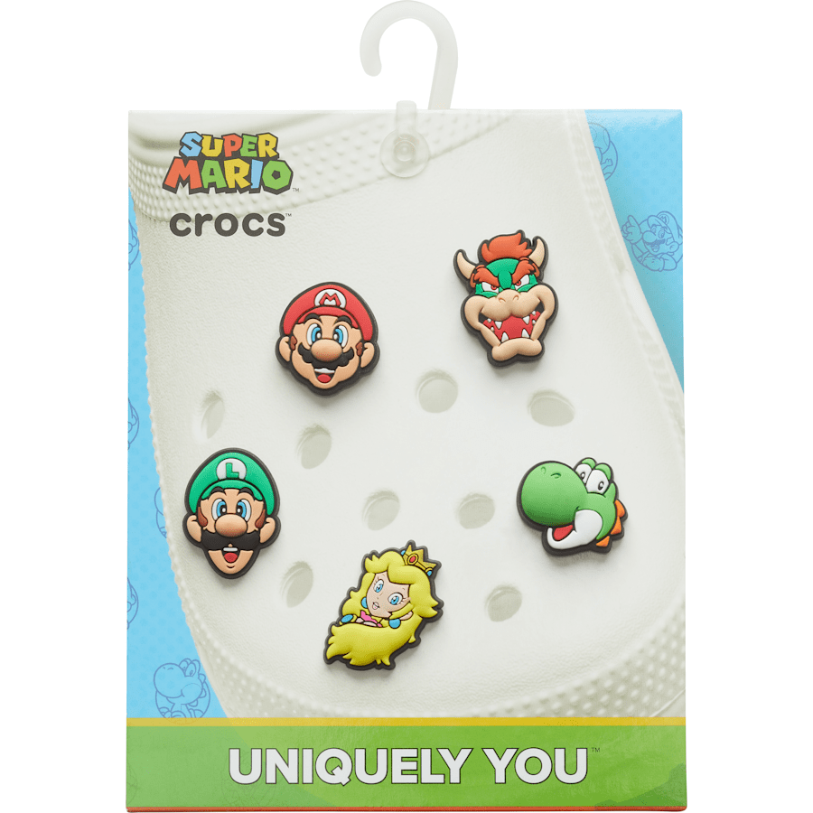 Women|Men|Kids|Jibbitz™ Charms Super Mario™ 5-Pack Jibbitz Shoe Charm | Crocs Online