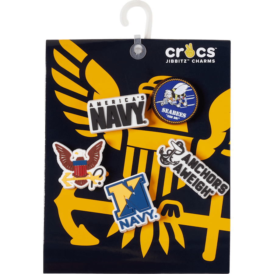 Women|Men|Kids|Jibbitz™ Charms Armed Forces US Navy 5Pck Jibbitz Shoe Charm | Crocs For sale