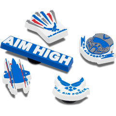 Women|Men|Kids|Jibbitz™ Charms Armed Forces US Air Force 5Pck Jibbitz Shoe Charm | Crocs Outlet