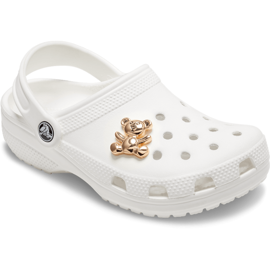 Women|Men|Jibbitz™ Charms Gold Teddy Bear Jibbitz Shoe Charm | Crocs Outlet