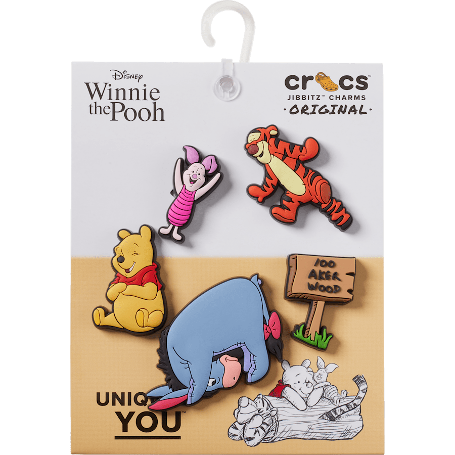 Women|Men|Kids|Jibbitz™ Charms Winnie The Pooh 5 Pack Jibbitz™ charms | Crocs Outlet