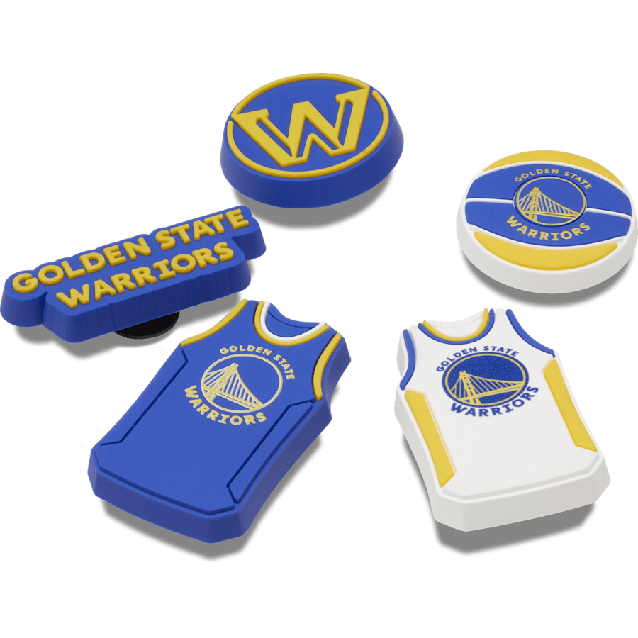 Women|Men|Jibbitz™ Charms NBA Golden State Warriors 5 Pack Jibbitz™ charms | Crocs On sale