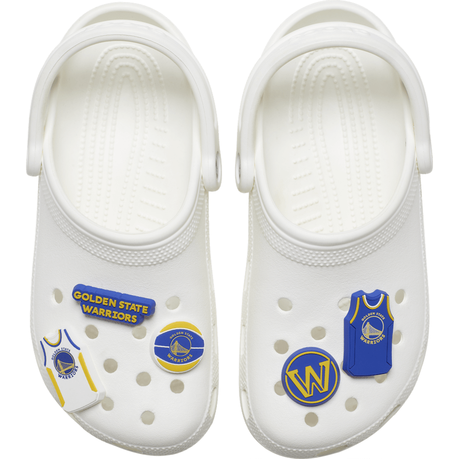 Women|Men|Jibbitz™ Charms NBA Golden State Warriors 5 Pack Jibbitz™ charms | Crocs On sale
