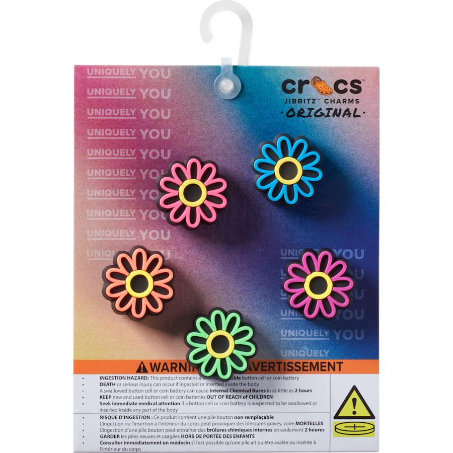 Women|Men|Jibbitz™ Charms Lights Up Daisy 5 Pack Jibbitz Shoe Charm | Crocs On sale
