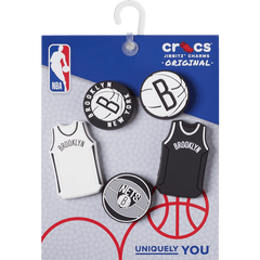 Women|Men|Jibbitz™ Charms NBA Brooklyn Nets 5 Pack Jibbitz™ charms | Crocs On sale
