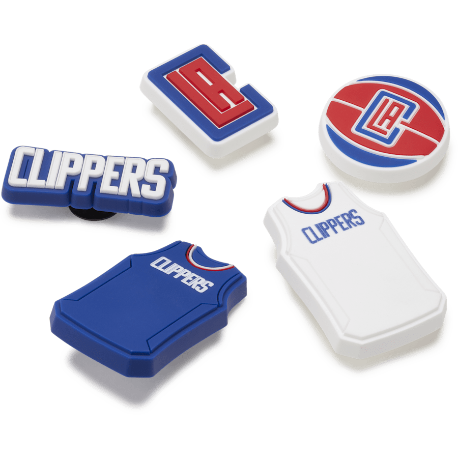 Women|Men|Jibbitz™ Charms NBA Los Angeles Clippers 5 Pack Jibbitz™ charms | Crocs Sale