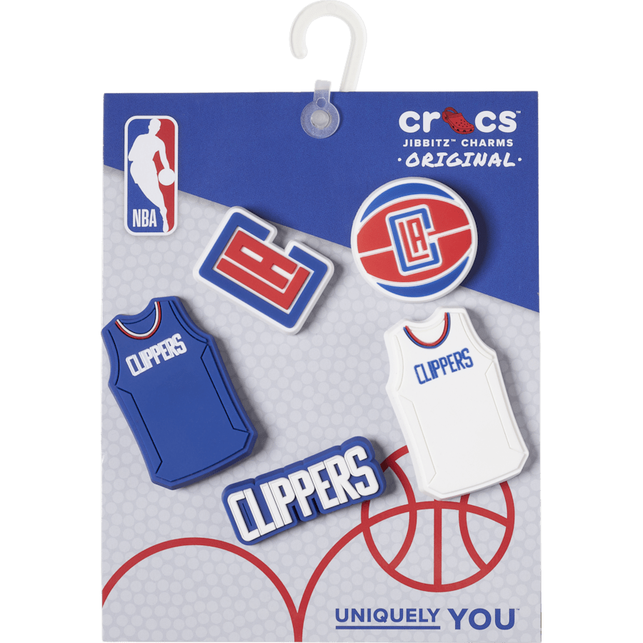 Women|Men|Jibbitz™ Charms NBA Los Angeles Clippers 5 Pack Jibbitz™ charms | Crocs Sale