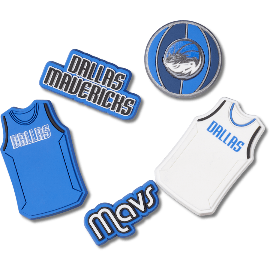 Women|Men|Jibbitz™ Charms NBA Dallas Mavericks 5 Pack Jibbitz™ charms | Crocs Online