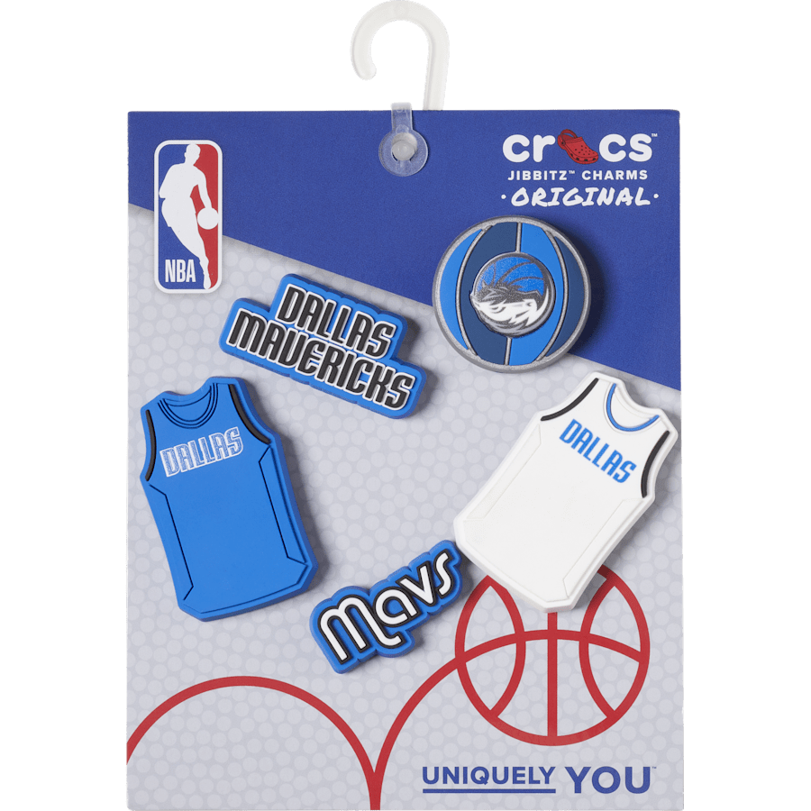 Women|Men|Jibbitz™ Charms NBA Dallas Mavericks 5 Pack Jibbitz™ charms | Crocs Online
