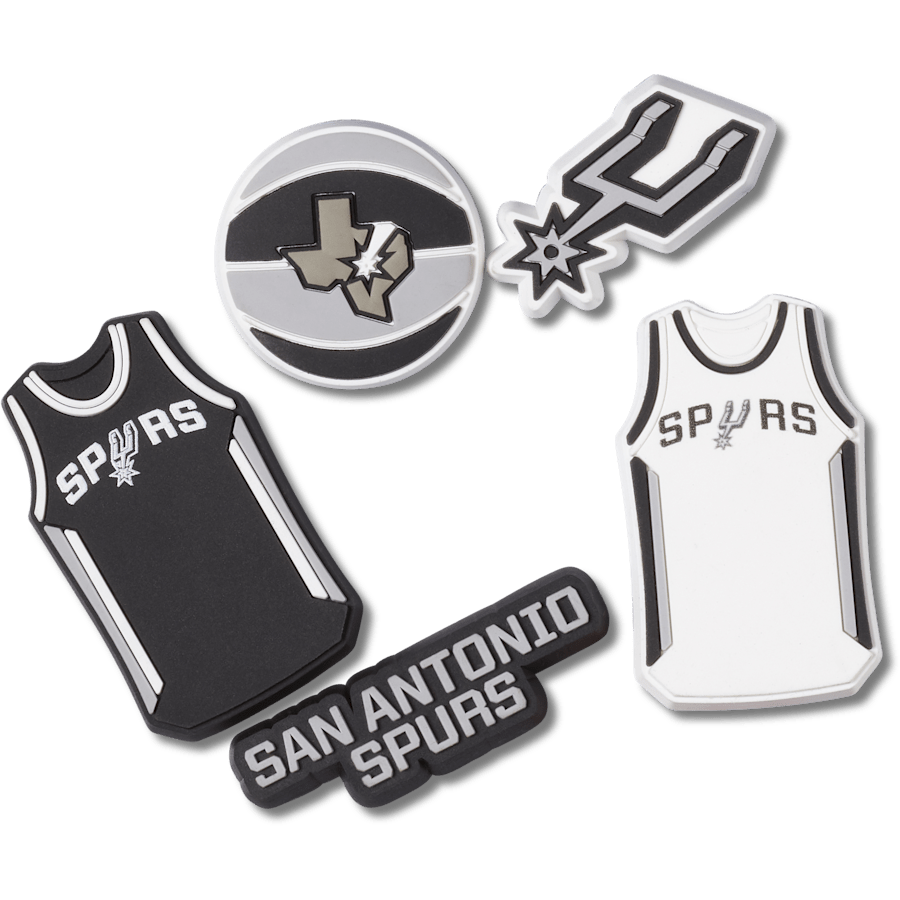 Women|Men|Jibbitz™ Charms NBA San Antonio Spurs 5 Pack Jibbitz™ charms | Crocs Discount