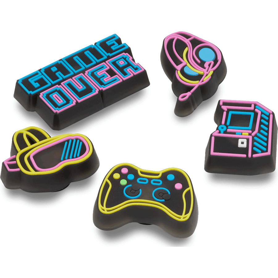 Women|Men|Jibbitz™ Charms Lights Up Neon Gamer 5 Pack Jibbitz™ charms | Crocs