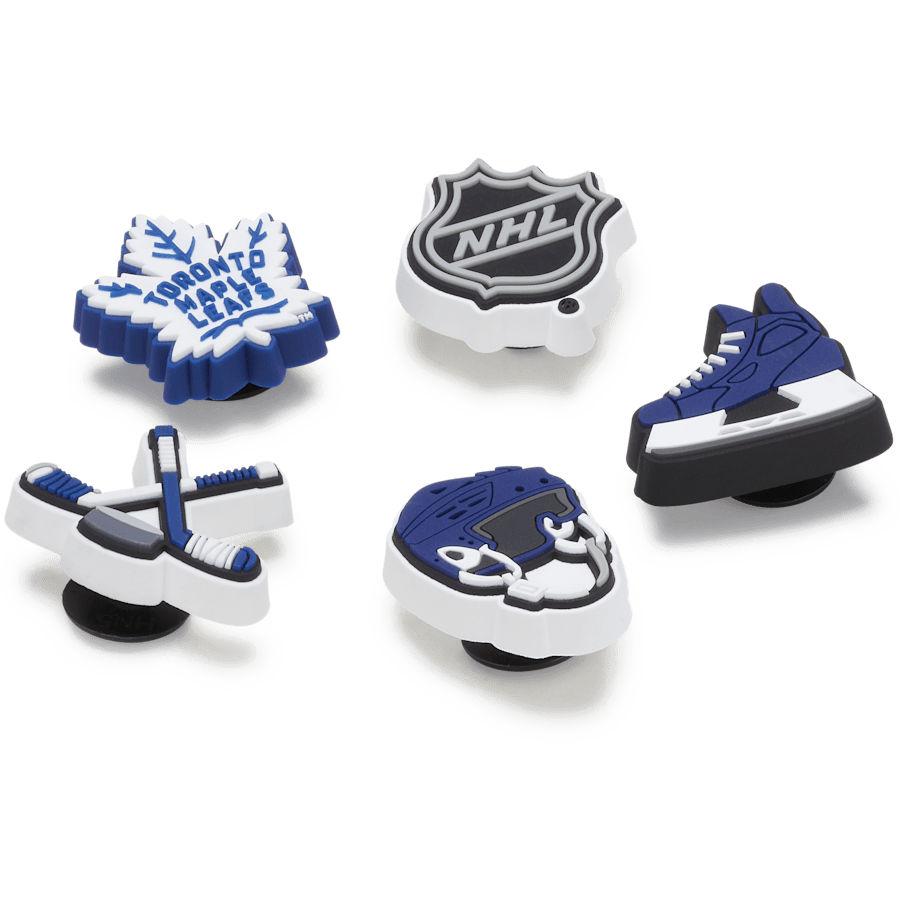 Women|Men|Jibbitz™ Charms NHL® Toronto Maple Leafs® 5 Pack Jibbitz™ charms | Crocs Outlet