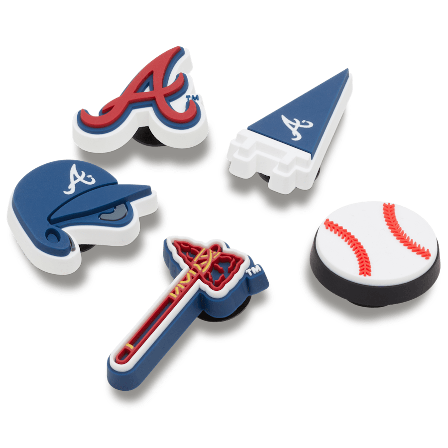 Women|Men|Jibbitz™ Charms MLB Atlanta Braves 5 Pack Jibbitz™ charms | Crocs Discount