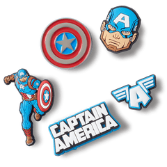 Women|Men|Kids|Jibbitz™ Charms Captain America 5 Pack Jibbitz™ charms | Crocs For sale