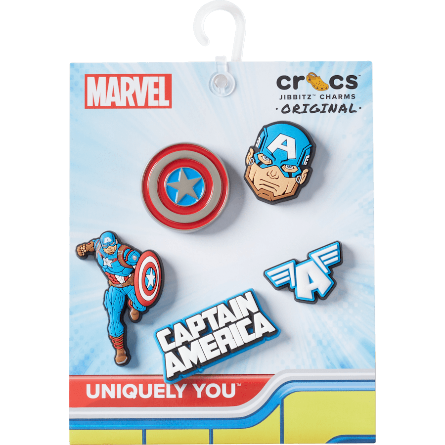 Women|Men|Kids|Jibbitz™ Charms Captain America 5 Pack Jibbitz™ charms | Crocs For sale