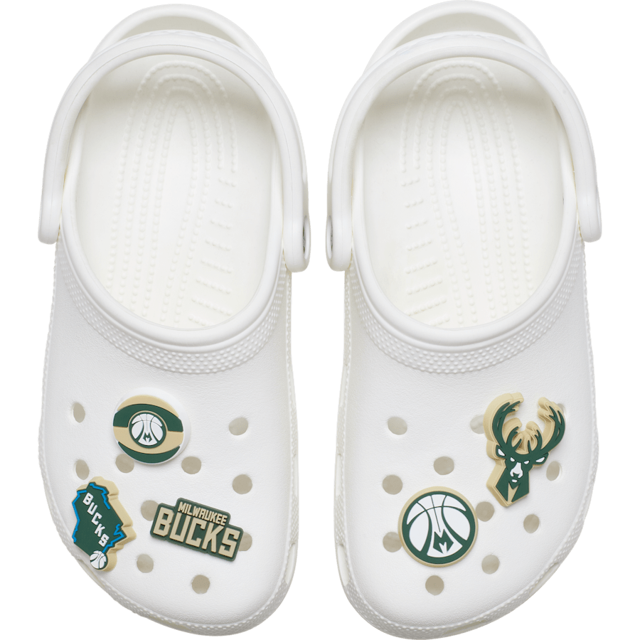 Women|Men|Jibbitz™ Charms NBA Milwaukee Bucks 5 Pack Jibbitz™ charms | Crocs