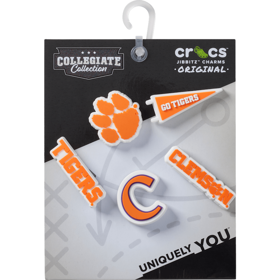 Women|Men|Kids|Jibbitz™ Charms Clemson Univ 5 Pack Jibbitz™ charms | Crocs Online