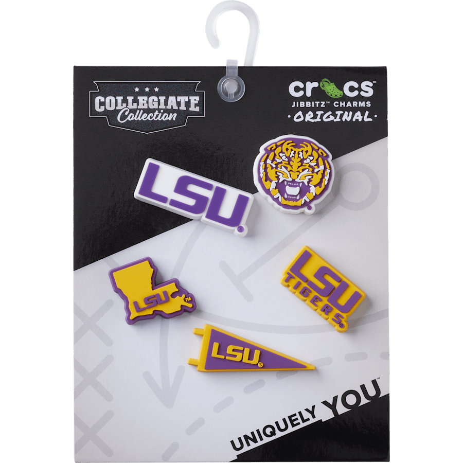 Women|Men|Jibbitz™ Charms LSU 5 Pack Jibbitz™ charms | Crocs Discount