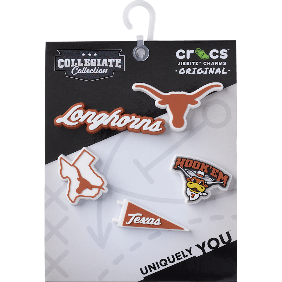 Women|Men|Kids|Jibbitz™ Charms University of Texas 5 Pack Jibbitz™ charms | Crocs For sale