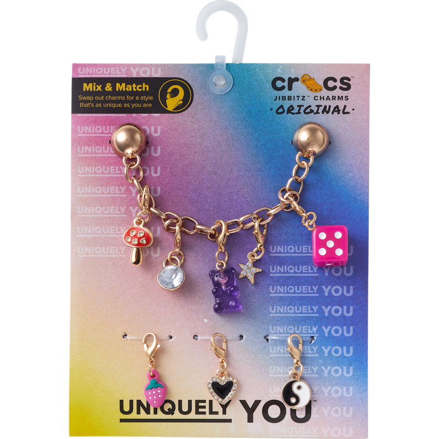 Women|Men|Kids|Jibbitz™ Charms Custom Charm Chain 5 Pack Jibbitz™ charms | Crocs Online