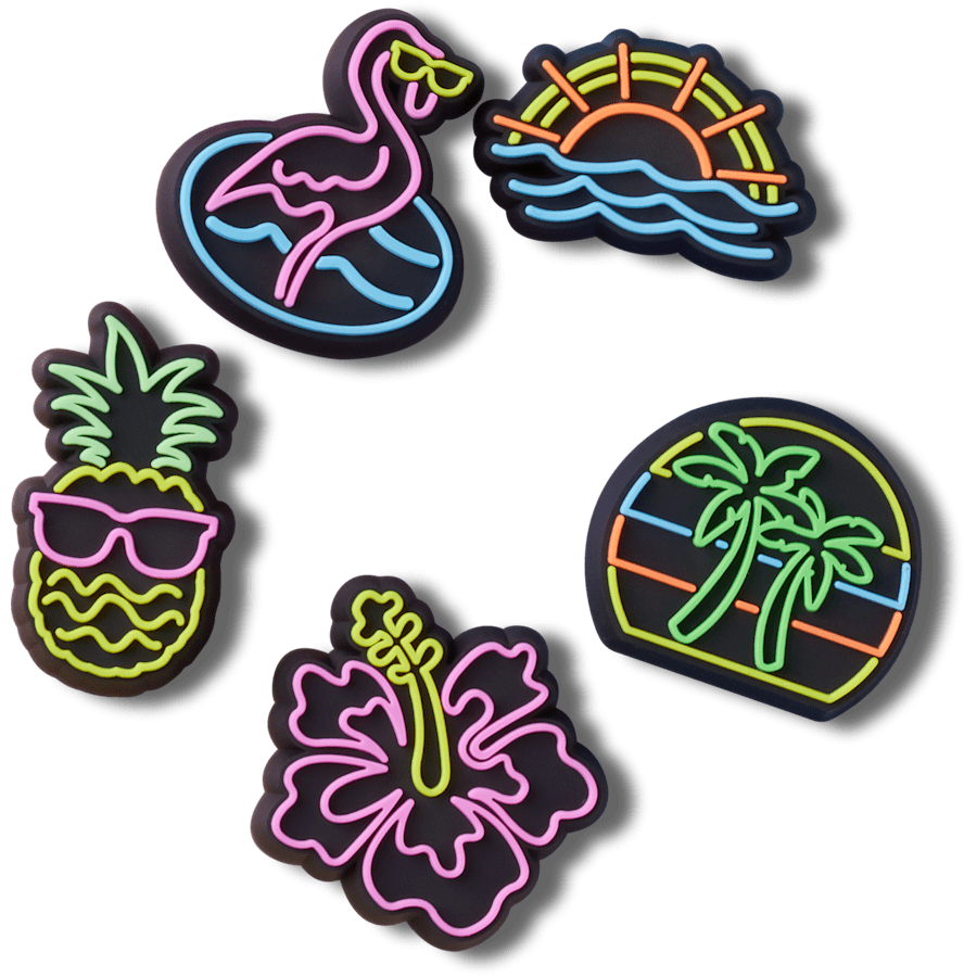Women|Men|Jibbitz™ Charms Lights Up Neon 5 Pack Jibbitz™ charms | Crocs Near me
