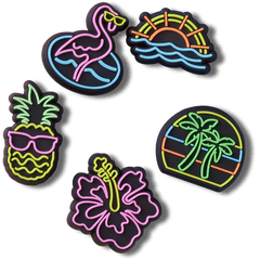 Women|Men|Jibbitz™ Charms Lights Up Neon 5 Pack Jibbitz™ charms | Crocs Near me