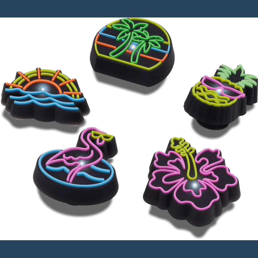 Women|Men|Jibbitz™ Charms Lights Up Neon 5 Pack Jibbitz™ charms | Crocs Near me