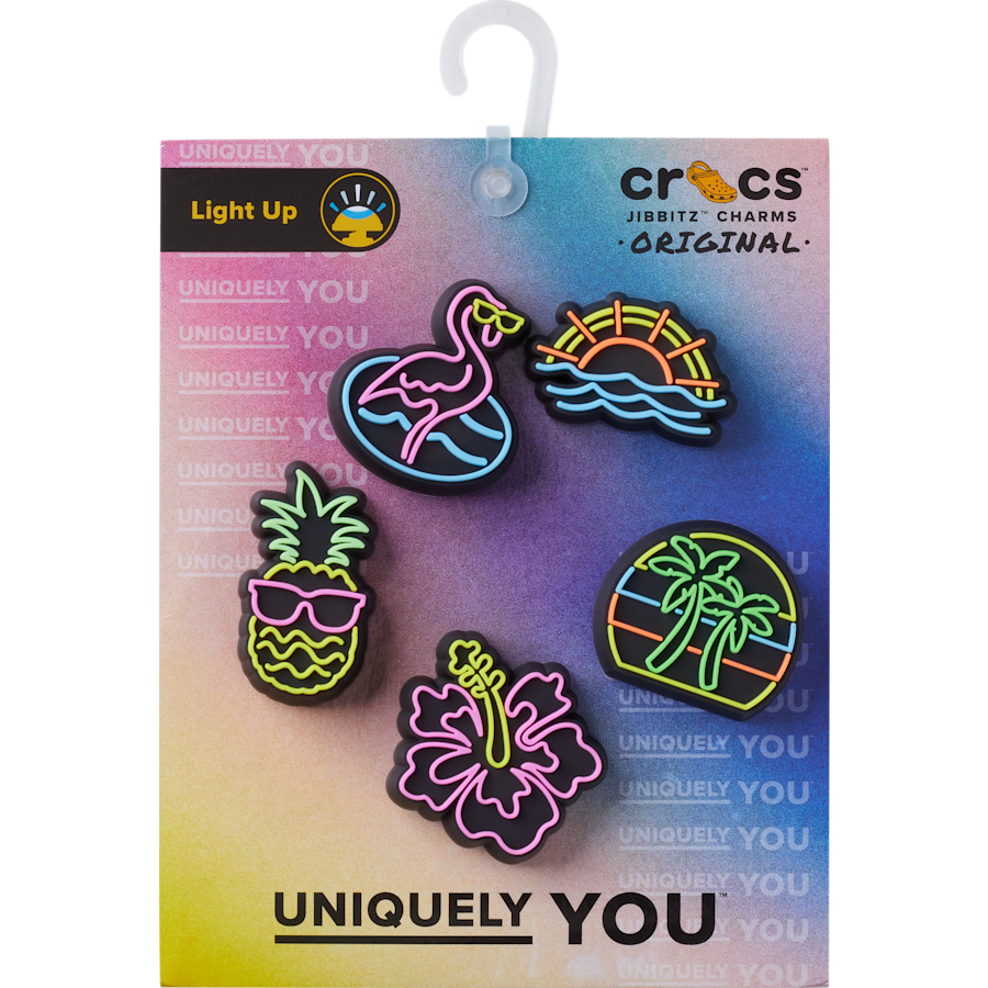 Women|Men|Jibbitz™ Charms Lights Up Neon 5 Pack Jibbitz™ charms | Crocs Near me