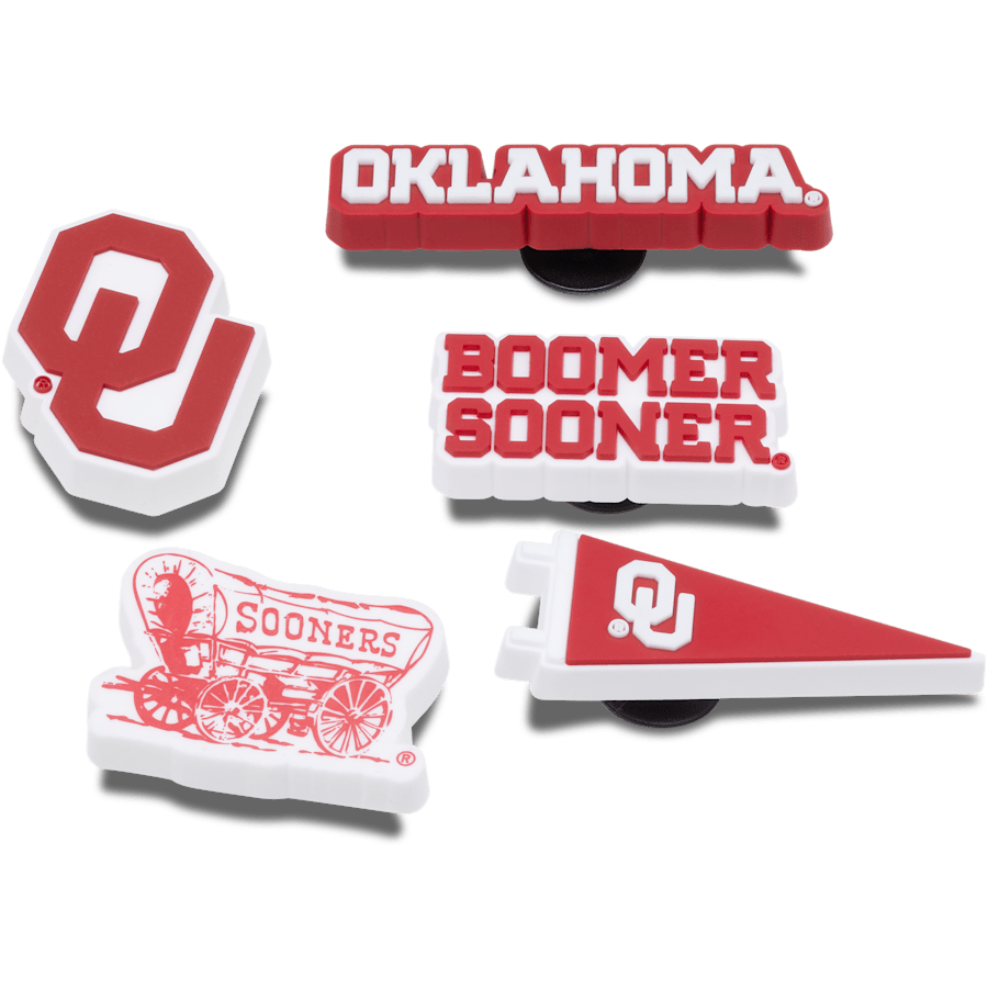 Women|Men|Kids|Jibbitz™ Charms Univ of Oklahoma 5 Pack Jibbitz™ charms | Crocs For sale