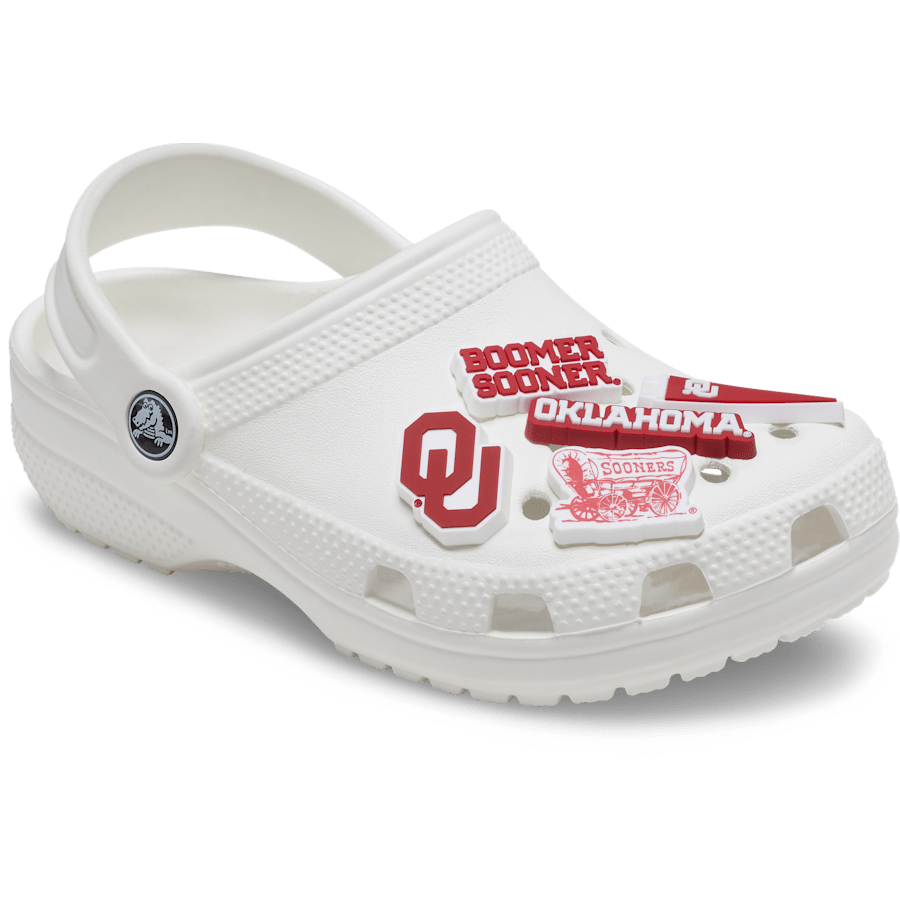 Women|Men|Kids|Jibbitz™ Charms Univ of Oklahoma 5 Pack Jibbitz™ charms | Crocs For sale