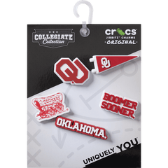 Women|Men|Kids|Jibbitz™ Charms Univ of Oklahoma 5 Pack Jibbitz™ charms | Crocs For sale