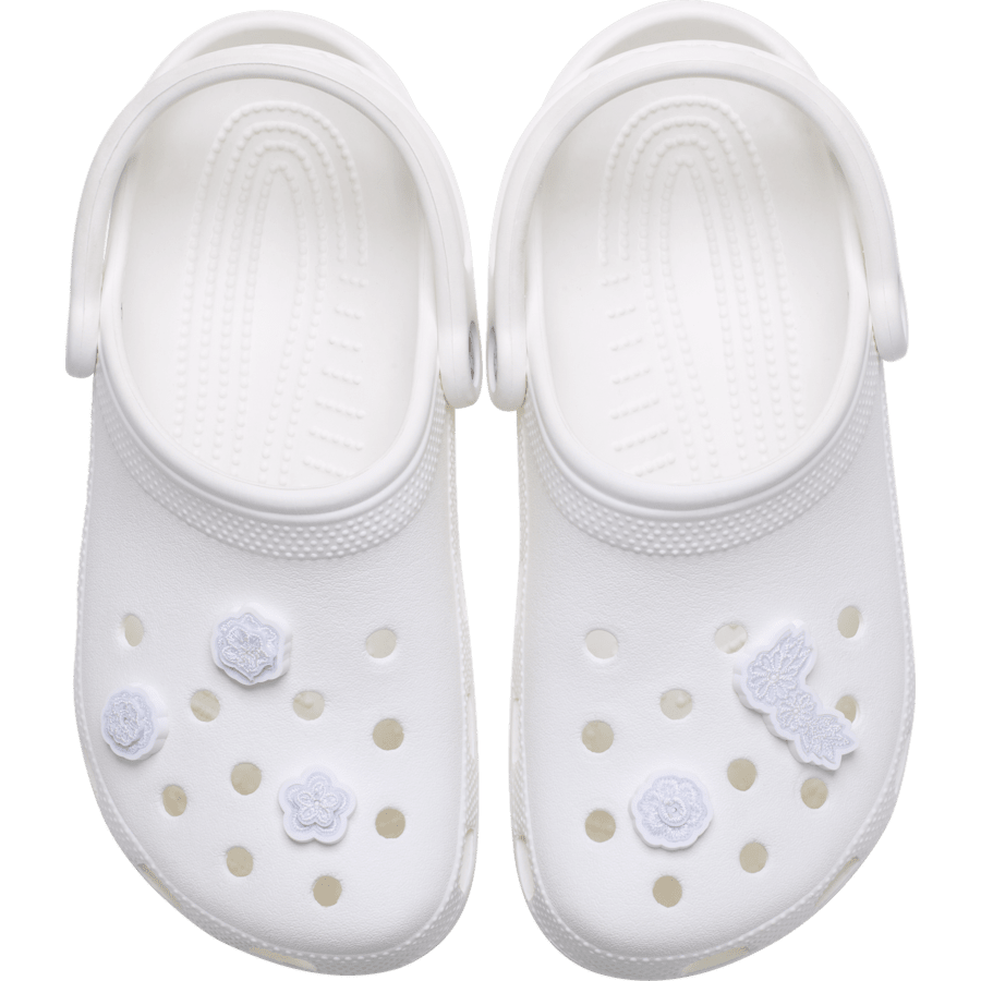 Women|Men|Jibbitz™ Charms White Elegant Floral 5 Pack Jibbitz™ charms | Crocs Online