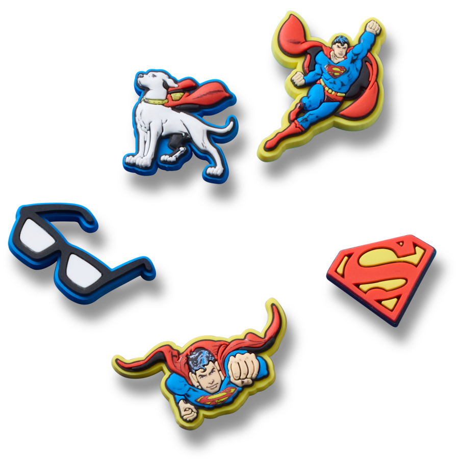 Women|Men|Kids|Jibbitz™ Charms Superman 5 Pck Jibbitz™ charms | Crocs Discount