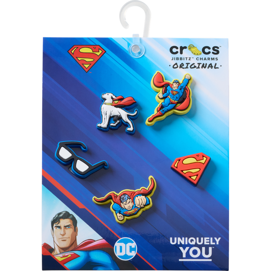 Women|Men|Kids|Jibbitz™ Charms Superman 5 Pck Jibbitz™ charms | Crocs Discount