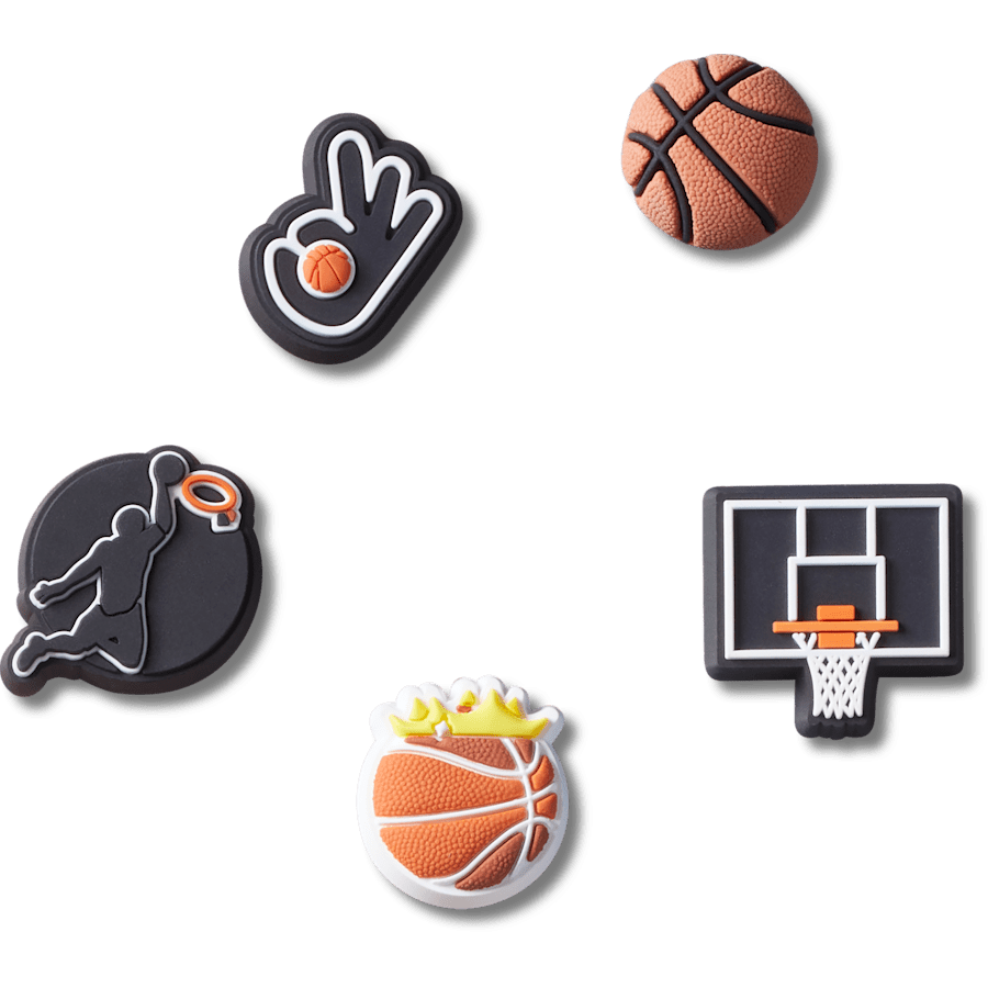 Women|Men|Jibbitz™ Charms Basketball Team 5 Pack Jibbitz™ charms | Crocs Sale
