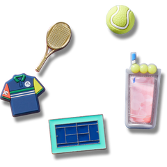 Women|Men|Jibbitz™ Charms Day at The Tennis Court 5 Pack Jibbitz™ charms | Crocs On sale