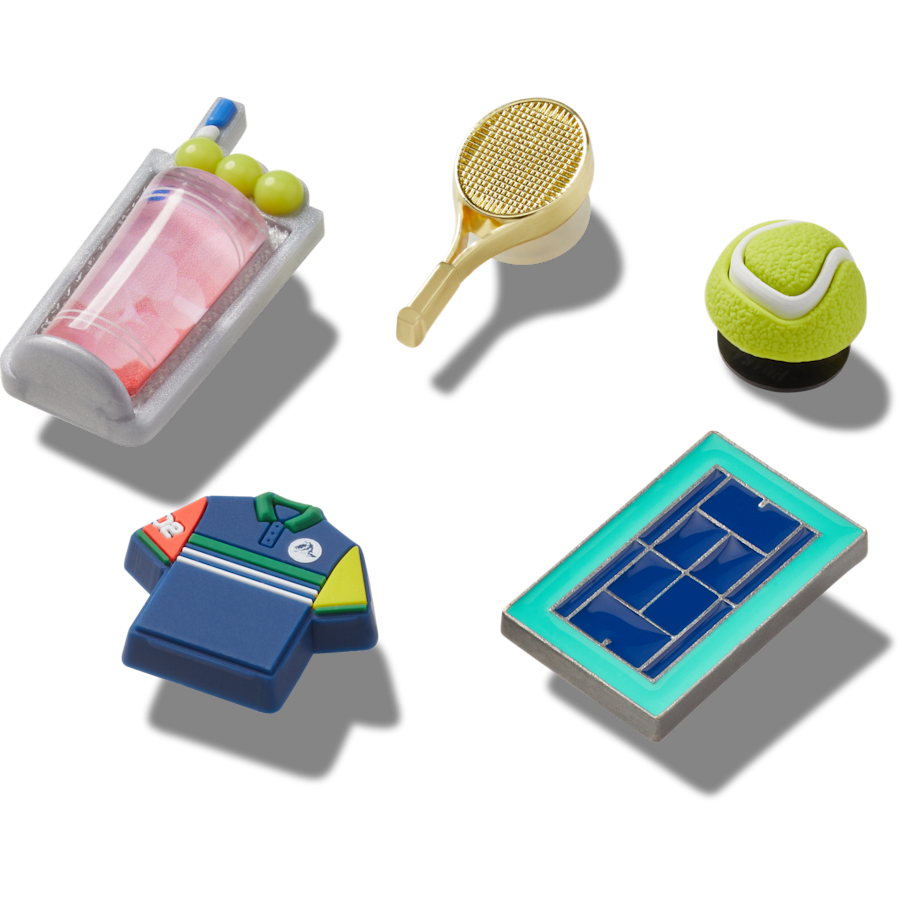 Women|Men|Jibbitz™ Charms Day at The Tennis Court 5 Pack Jibbitz™ charms | Crocs On sale