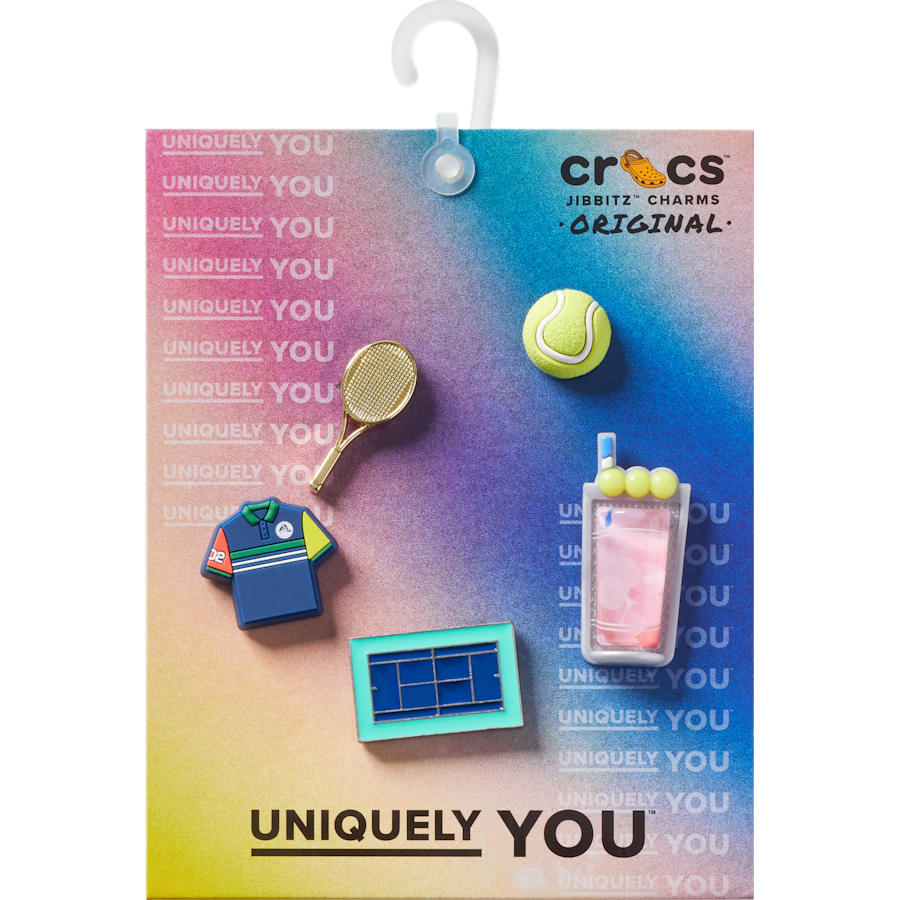Women|Men|Jibbitz™ Charms Day at The Tennis Court 5 Pack Jibbitz™ charms | Crocs On sale