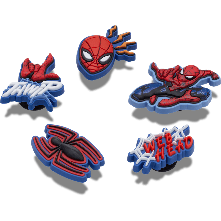 Women|Men|Kids|Jibbitz™ Charms Spiderman 5 Pack Jibbitz™ charms | Crocs Outlet