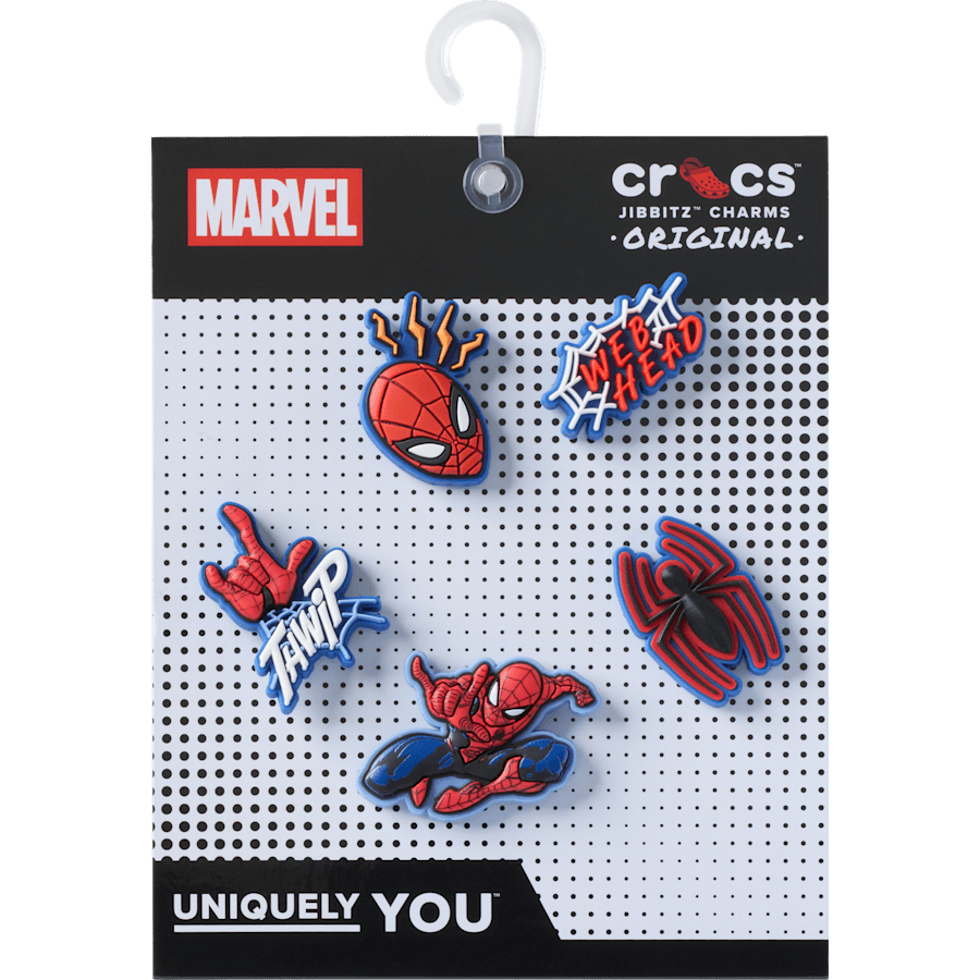 Women|Men|Kids|Jibbitz™ Charms Spiderman 5 Pack Jibbitz™ charms | Crocs Outlet