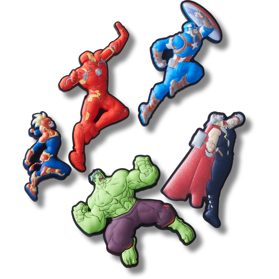 Women|Men|Kids|Jibbitz™ Charms Avengers Heroes 5PCk Jibbitz™ charms | Crocs Near me