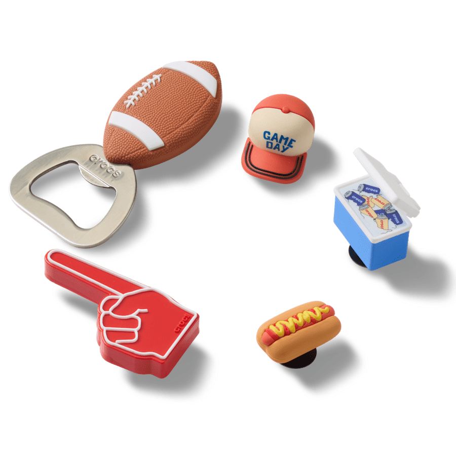 Women|Men|Jibbitz™ Charms Tailgate 5 Pack Jibbitz™ charms | Crocs Near me
