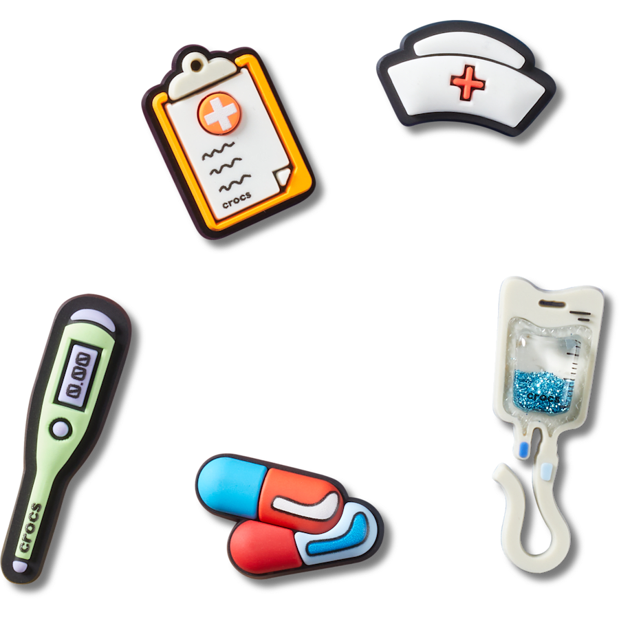 Women|Men|Jibbitz™ Charms|Crocs at Work™ Healthcare 5 Pack Jibbitz™ charms | Crocs On sale