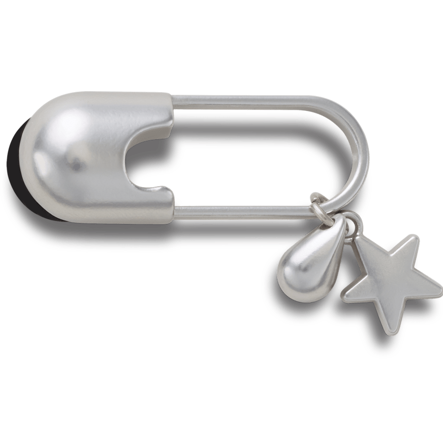 Women|Men|Jibbitz™ Charms Silver Meta Safety Pin Jibbitz™ charms | Crocs Online