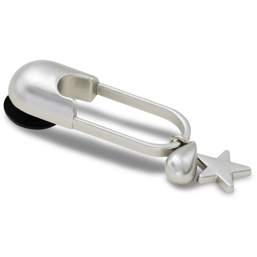 Women|Men|Jibbitz™ Charms Silver Meta Safety Pin Jibbitz™ charms | Crocs Online